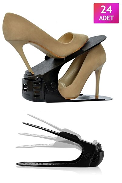 Mim Life 24 Adet Kademeli Ayakkabı Rampası Yükseklik Ayarlı 3 Kademeli Ayakka...