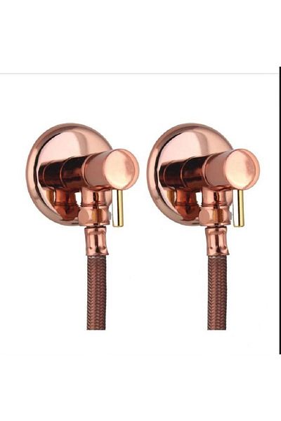 İSAOĞLU YAPI Bronze Bidet Faucets Complete Set Including Bronze Hoses Copper Bidet Faucets
