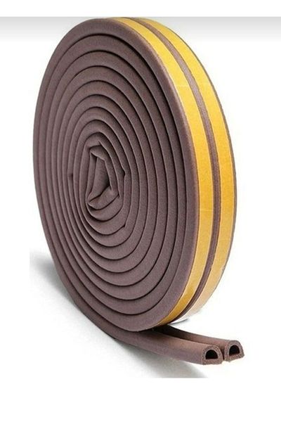 efmues Door and window wick rubber wick brown cold cutting wick 5x2 meters