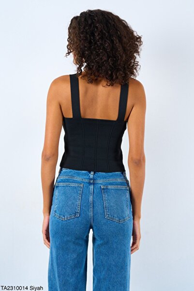 Ladyone Women's U-neck Stand-up Tank Top Standard