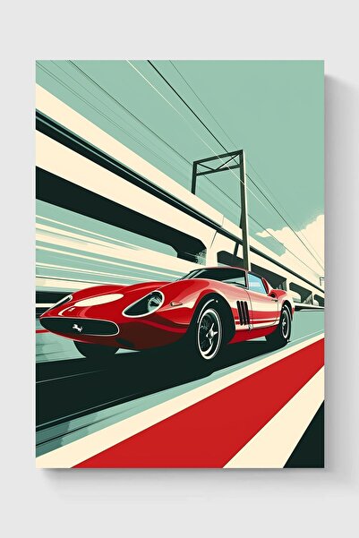 Luna Marissa Ρετρό αφίσα αυτοκινήτου χωρίς πλαίσιο τοίχου