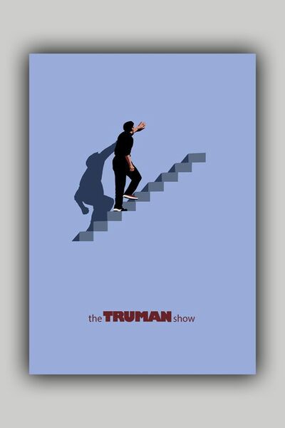 Luna Marissa Μίνιμαλ αφίσα The Truman Show - Αφίσα τοίχου χωρίς πλαίσιο