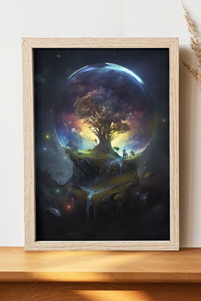 Luna Marissa Αφίσα με εικονογράφηση τοπίων - Αφίσα ψηφιακής τέχνης από χοντρό...