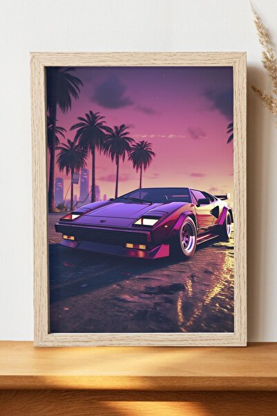 Luna Marissa Αφίσα Ferrari - Αφίσα αυτοκινήτου από γυαλιστερό χαρτί χωρίς πλα...