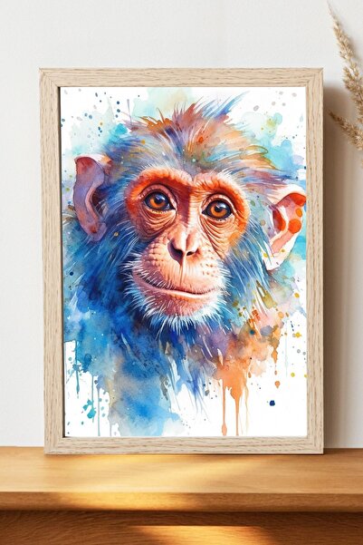 Luna Marissa Αφίσα μαϊμού - Αφίσα τοίχου από γυαλιστερό χαρτί χωρίς πλαίσιο