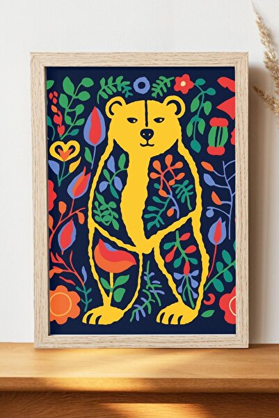 Luna Marissa Αφίσα Surreal Bear - Αφίσα τοίχου από γυαλιστερό χαρτί χωρίς πλα...