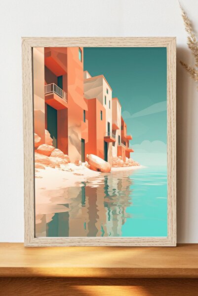 Luna Marissa Αφίσα τοπίων - Αφίσα τοίχου από γυαλιστερό χαρτί χωρίς πλαίσιο