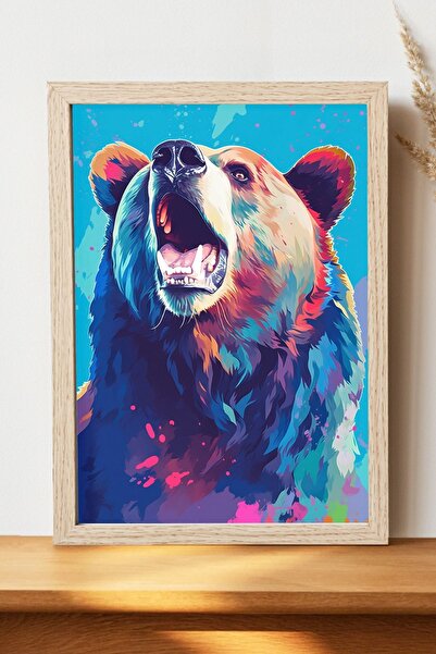 Luna Marissa Αφίσα με αρκούδα - Αφίσα τοίχου από γυαλιστερό χαρτί χωρίς πλαίσιο