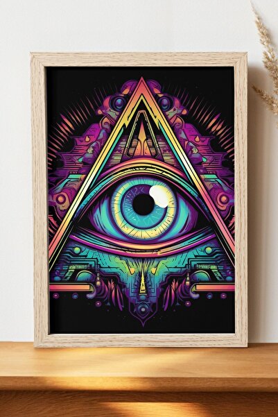 Luna Marissa Αφίσα Triangle Eye - Αφίσα τοίχου από γυαλιστερό χαρτί χωρίς πλα...