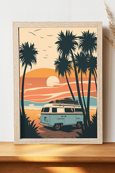 Luna Marissa Αφίσα ρετρό μίνι μπιτς - Αφίσα τοίχου από γυαλιστερό χαρτί χωρίς...