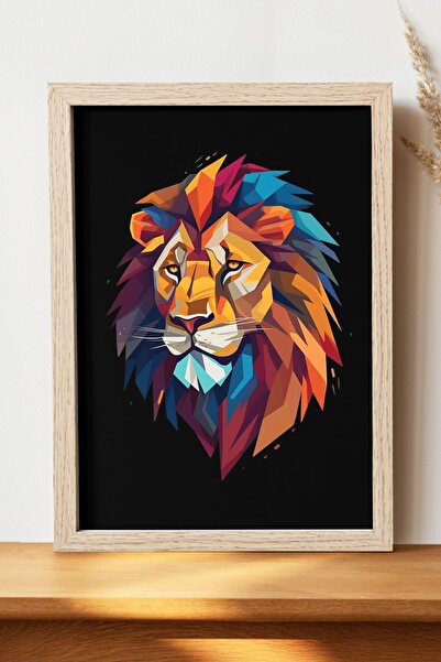 Luna Marissa Αφίσα Λιοντάρι - Αφίσα τοίχου από γυαλιστερό χαρτί χωρίς πλαίσιο