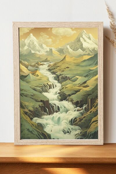 Luna Marissa Εικονογράφηση Αφίσα Τοπίων - Αφίσα τοίχου από γυαλιστερό χαρτί χ...