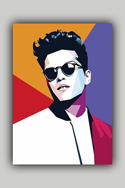 Luna Marissa Αφίσα Pop Art Bruno Mars - Αφίσα τοίχου χωρίς πλαίσιο
