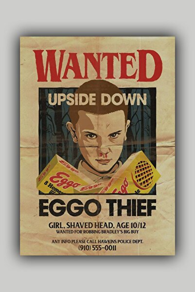 Luna Marissa Eleven Stranger Things Poster - Çerçevesiz Duvar Posteri