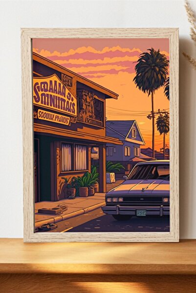 Luna Marissa Αφίσα Fanart Gta San Andreas - Αφίσα παιχνιδιού από χοντρό χαρτί...