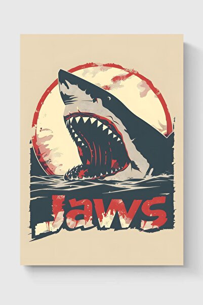 Luna Marissa Αφίσα Jaws Αφίσα τοίχου χωρίς πλαίσιο