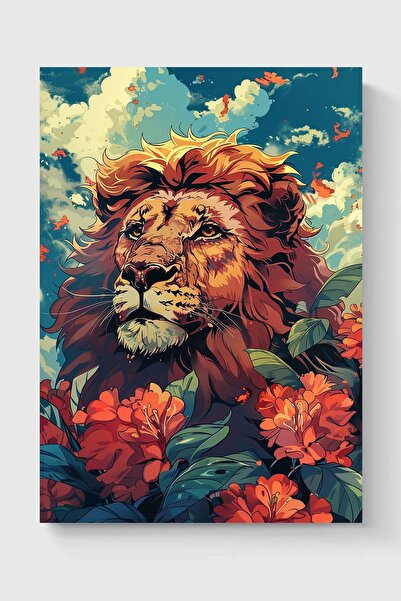 Luna Marissa Καλλιτεχνική αφίσα λιονταριού χωρίς πλαίσιο τοίχου