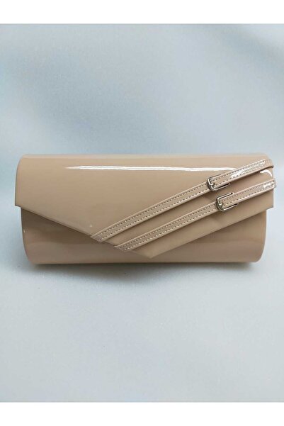 bsc Patent Leather Nickel Belted Buckle Evening Bag