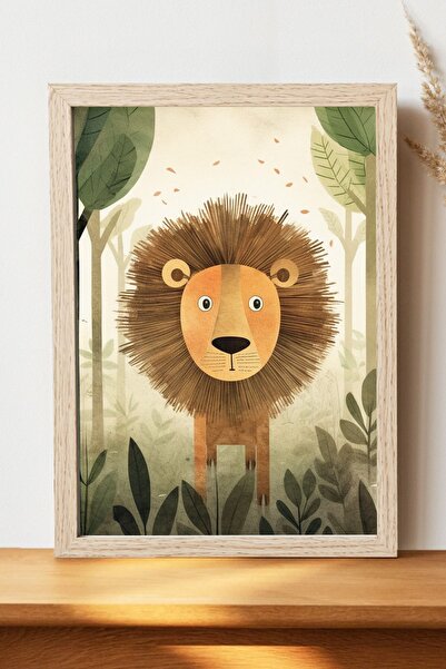 Luna Marissa Αφίσα Λιοντάρι - Αφίσα τοίχου από γυαλιστερό χαρτί χωρίς πλαίσιο