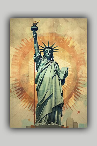 Luna Marissa Αφίσα Άγαλμα της Ελευθερίας Αφίσα τοίχου χωρίς πλαίσιο