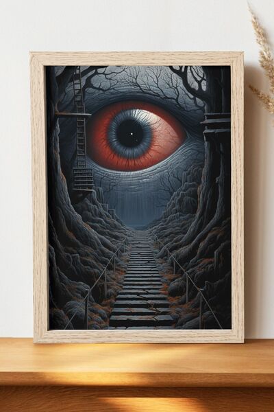 Luna Marissa Σουρεαλιστική αφίσα ματιών - Αφίσα τοίχου από γυαλιστερό χαρτί χ...