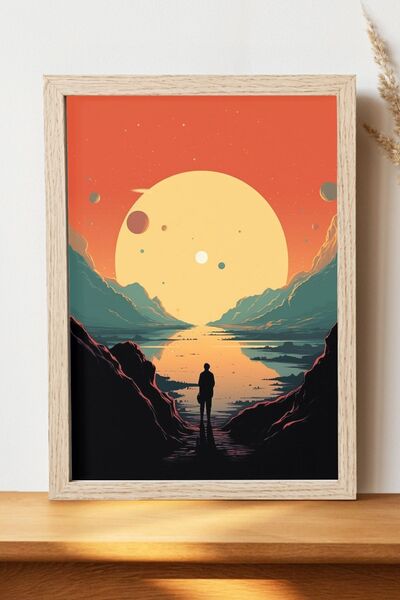 Luna Marissa Αφίσα τοπίων - Αφίσα τοίχου από γυαλιστερό χαρτί χωρίς πλαίσιο