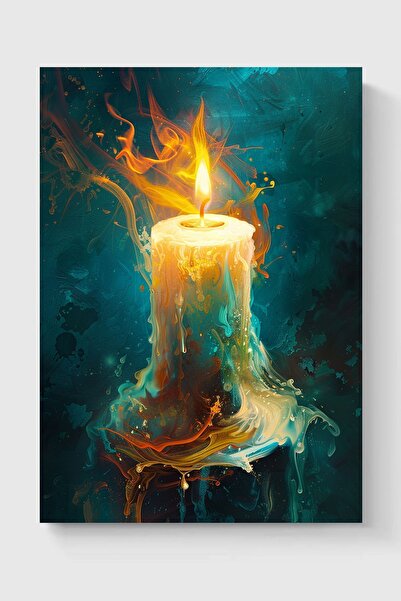 Luna Marissa Καλλιτεχνική αφίσα με κερί χωρίς πλαίσιο τοίχου