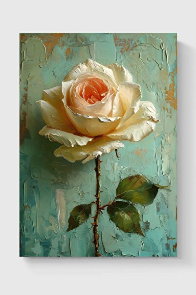 Luna Marissa Διακοσμητική αφίσα χωρίς πλαίσιο με λευκό τριαντάφυλλο