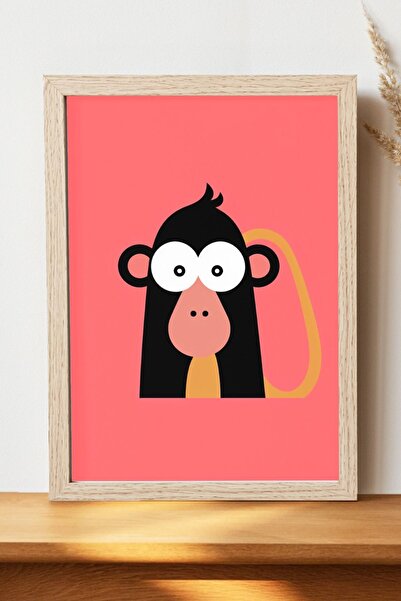 Luna Marissa Αφίσα μαϊμού - Αφίσα τοίχου από γυαλιστερό χαρτί χωρίς πλαίσιο