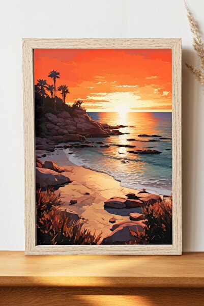 Luna Marissa Αφίσα τοπίων - Αφίσα τοίχου από γυαλιστερό χαρτί χωρίς πλαίσιο