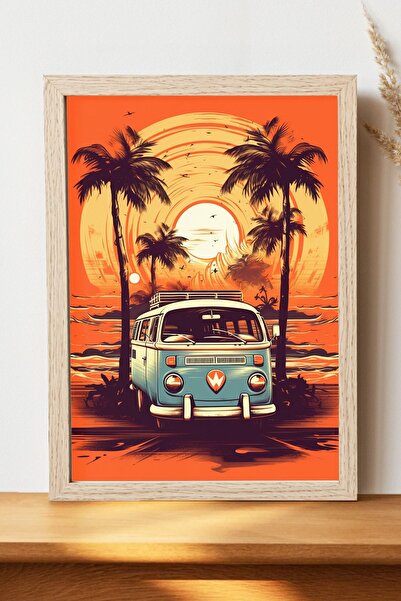 Luna Marissa Αφίσα ρετρό μίνι μπιτς - Αφίσα τοίχου από γυαλιστερό χαρτί χωρίς...