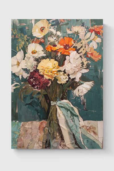 Luna Marissa Sanatsal Çiçek Poster Çerçevesiz Duvar Posteri