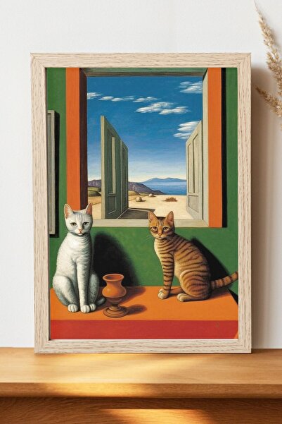 Luna Marissa Αφίσα γάτας - Αφίσα τοίχου από γυαλιστερό χαρτί χωρίς πλαίσιο