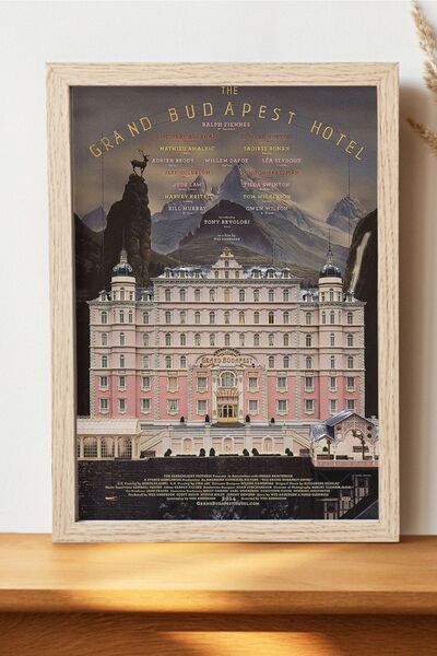 Luna Marissa Büyük Budapeşte Oteli Poster - Çerçevesiz Kalın Kağıt Tv Film Po...