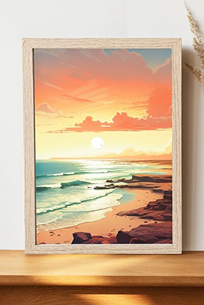 Luna Marissa Αφίσα τοπίων - Αφίσα τοίχου από γυαλιστερό χαρτί χωρίς πλαίσιο