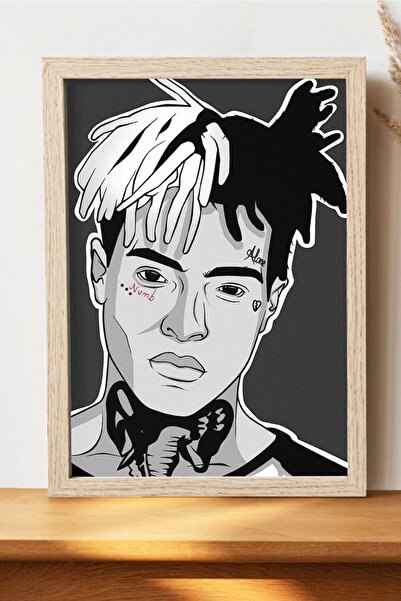 Luna Marissa Fanart Xxxtentacion Poster - Çerçevesiz Kalın Kağıt Hiphop Poster