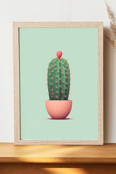 Luna Marissa Αφίσα Κάκτου - Αφίσα τοίχου από γυαλιστερό χαρτί χωρίς πλαίσιο