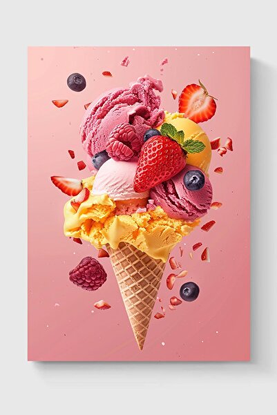 Luna Marissa Καλλιτεχνική αφίσα παγωτού χωρίς πλαίσιο τοίχου