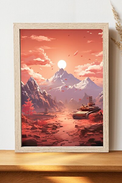 Luna Marissa Αφίσα τοπίων - Αφίσα τοίχου από γυαλιστερό χαρτί χωρίς πλαίσιο