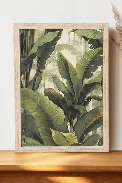 Luna Marissa Αφίσα με φύλλα - Αφίσα τοίχου από γυαλιστερό χαρτί χωρίς πλαίσιο