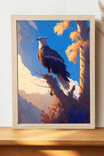 Luna Marissa Αφίσα με εικονογράφηση Eagle - Αφίσα ψηφιακής τέχνης από χοντρό ...