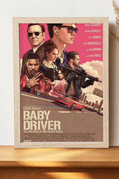 Luna Marissa Αφίσα Baby Driver - Αφίσα ταινίας τηλεόρασης από χοντρό χαρτί χω...