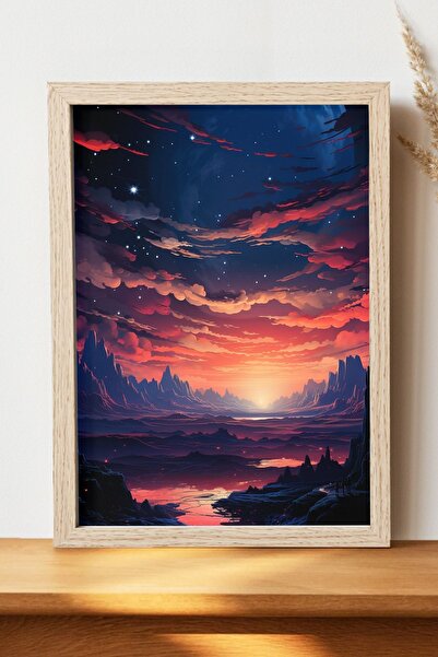 Luna Marissa Αφίσα τοπίων - Αφίσα τοίχου από γυαλιστερό χαρτί χωρίς πλαίσιο