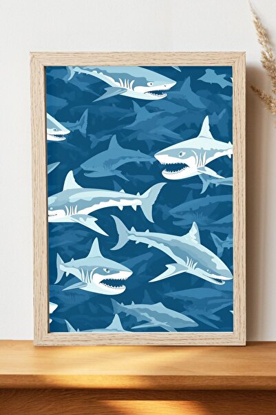 Luna Marissa Αφίσα Dogfish - Αφίσα τοίχου από γυαλιστερό χαρτί χωρίς πλαίσιο