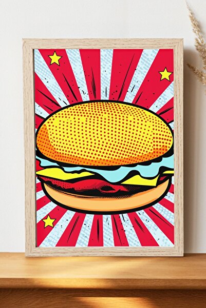 Luna Marissa Αφίσα Χάμπουργκερ - Αφίσα τοίχου από γυαλιστερό χαρτί χωρίς πλαίσιο