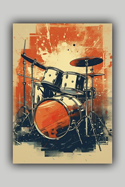 Luna Marissa Μουσική αφίσα με τυμπάνα τυμπάνων χωρίς πλαίσιο τοίχου