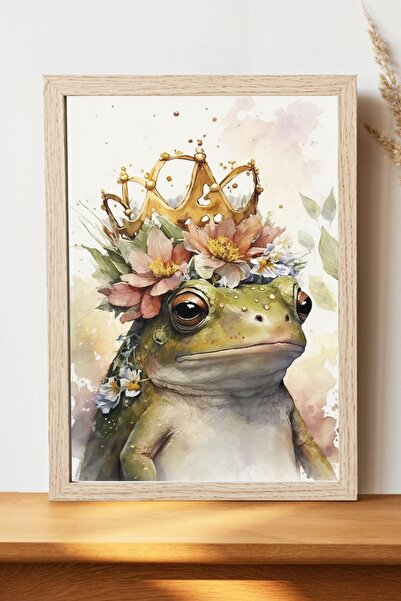 Luna Marissa Αφίσα βάτραχος - Αφίσα ψηφιακής τέχνης από χοντρό χαρτί χωρίς πλ...