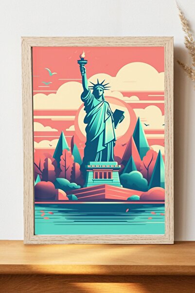 Luna Marissa Αφίσα το άγαλμα της ελευθερίας - Αφίσα τοίχου από γυαλιστερό χαρ...