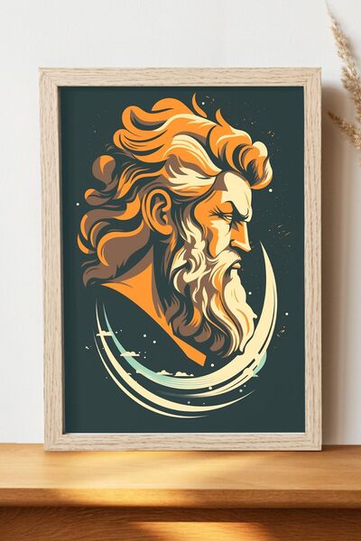 Luna Marissa Αφίσα Ζεύς - Αφίσα τοίχου από γυαλιστερό χαρτί χωρίς πλαίσιο