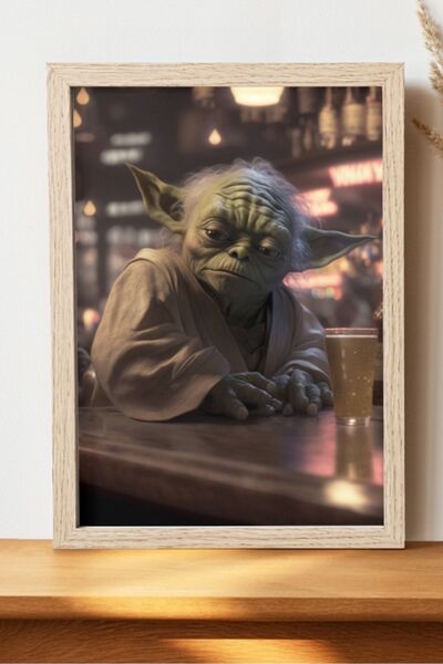 Luna Marissa Αφίσα Drunk Yoda - Αφίσα τηλεοπτικής ταινίας χωρίς πλαίσιο